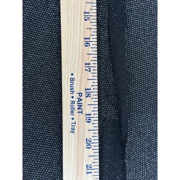 AllSaints Sami Metallic Hi Low Midi Skirt Black Twist Waist Holidays Party 0 - Picture 9 of 10